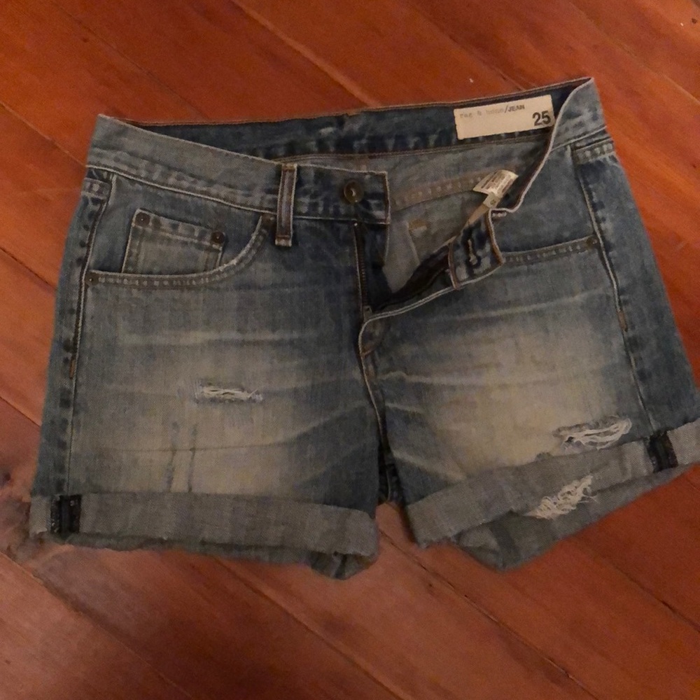 Rag & Bone Cuffed jean shorts